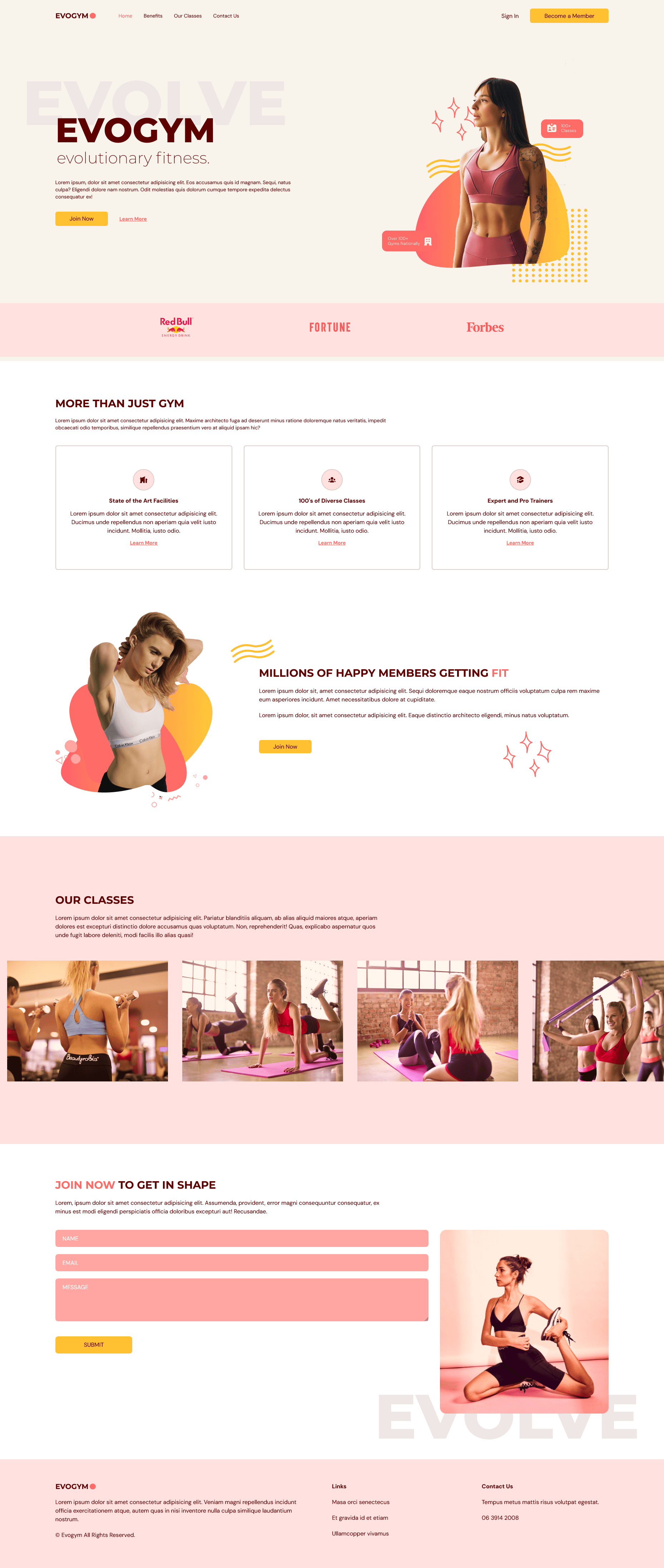 Fitness Website
